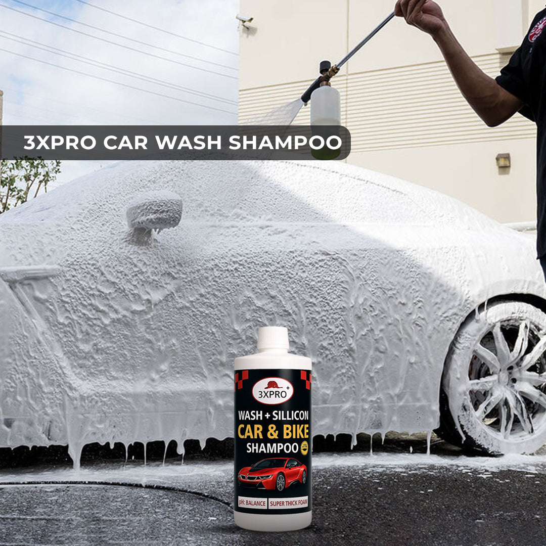 3XPRO Car wash Shampoo | High Foam for Deep Cleaning | Remove Tough Dirt |