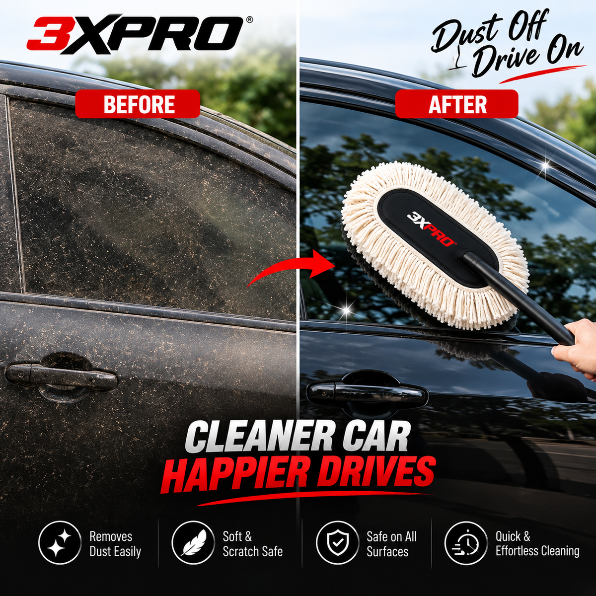 3XPRO Car Duster – Dust-Free Car in Minutes |
