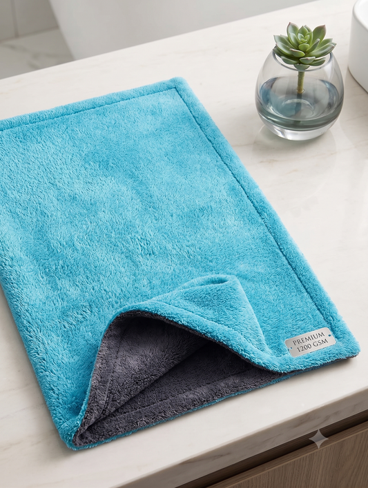 3XPRO 1200 GSM Microfiber Towel for Cars | Super Absorbent, Ultra-Soft & Lint-Free | Faster Drying with Fewer Wipes | Dual-Sided | 40×60 CM