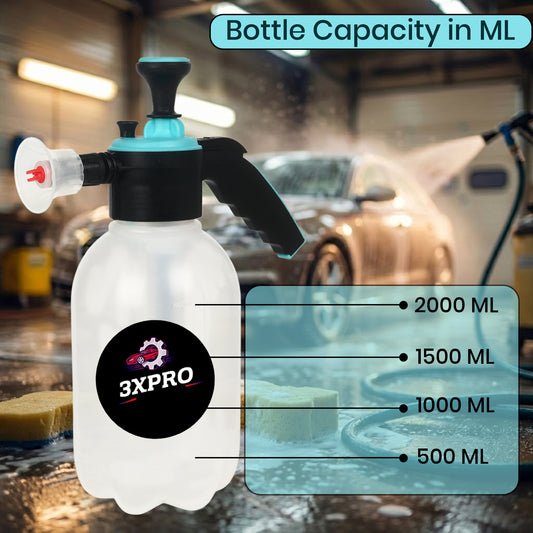 3XPRO 2L  Foam Sprayer for Car & Bike with Wash + Silicon Shampoo | Dense Foam