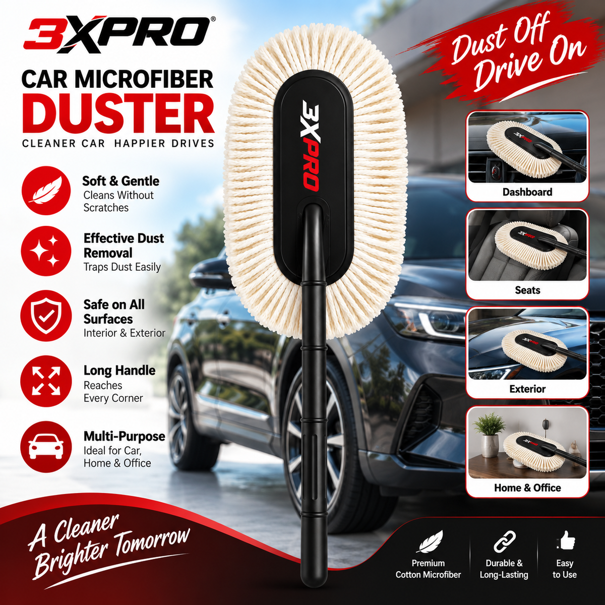 3XPRO Car Duster – Dust-Free Car in Minutes |
