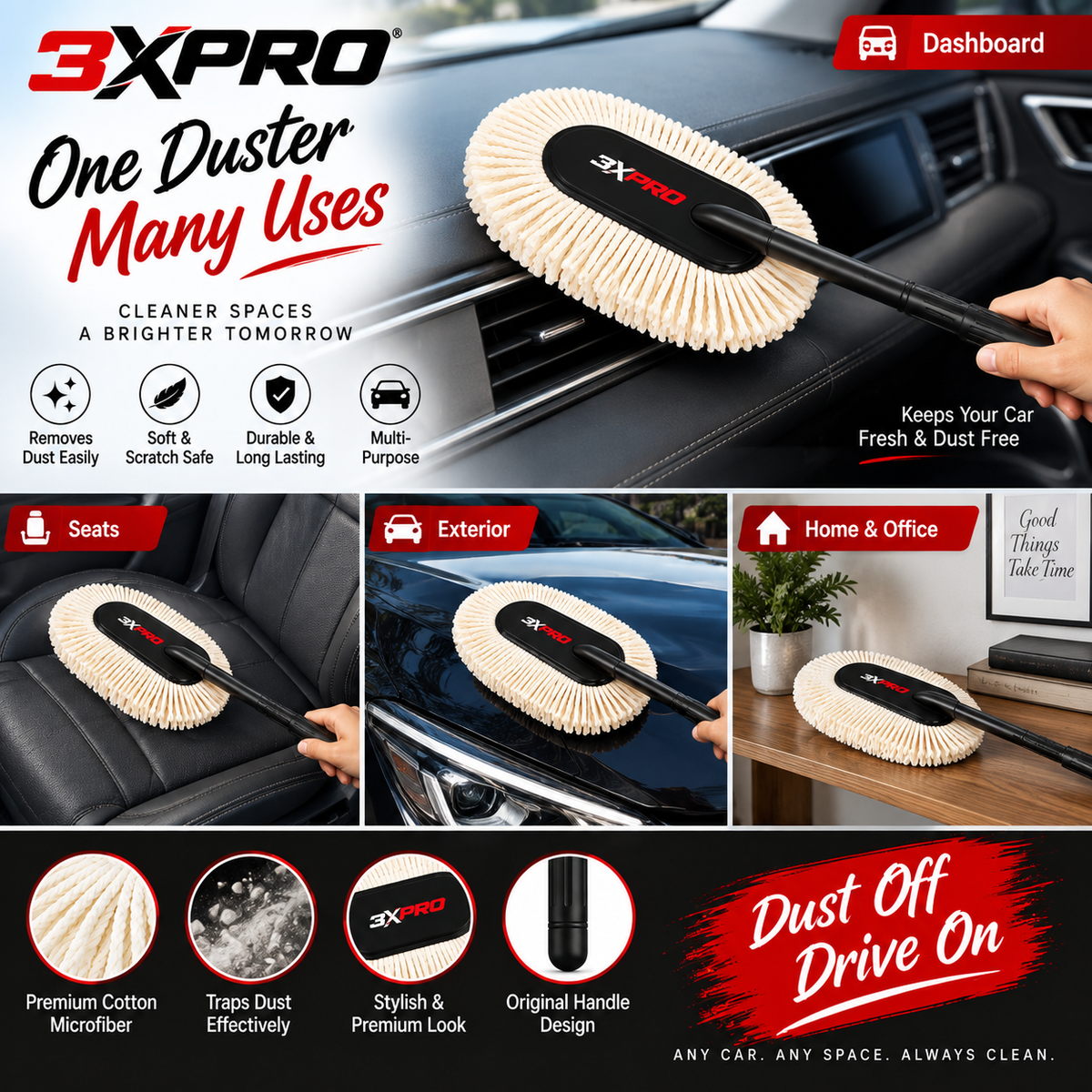 3XPRO Car Duster – Dust-Free Car in Minutes |