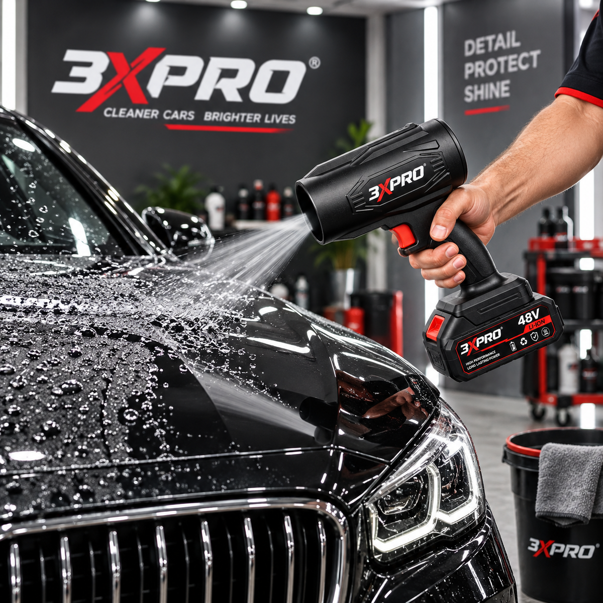 BIG POWER. SMALL MACHINE. 3XPRO 48V CORDLESS AIR BLOWER